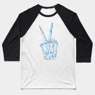 Peace Skeleton Baseball T-Shirt